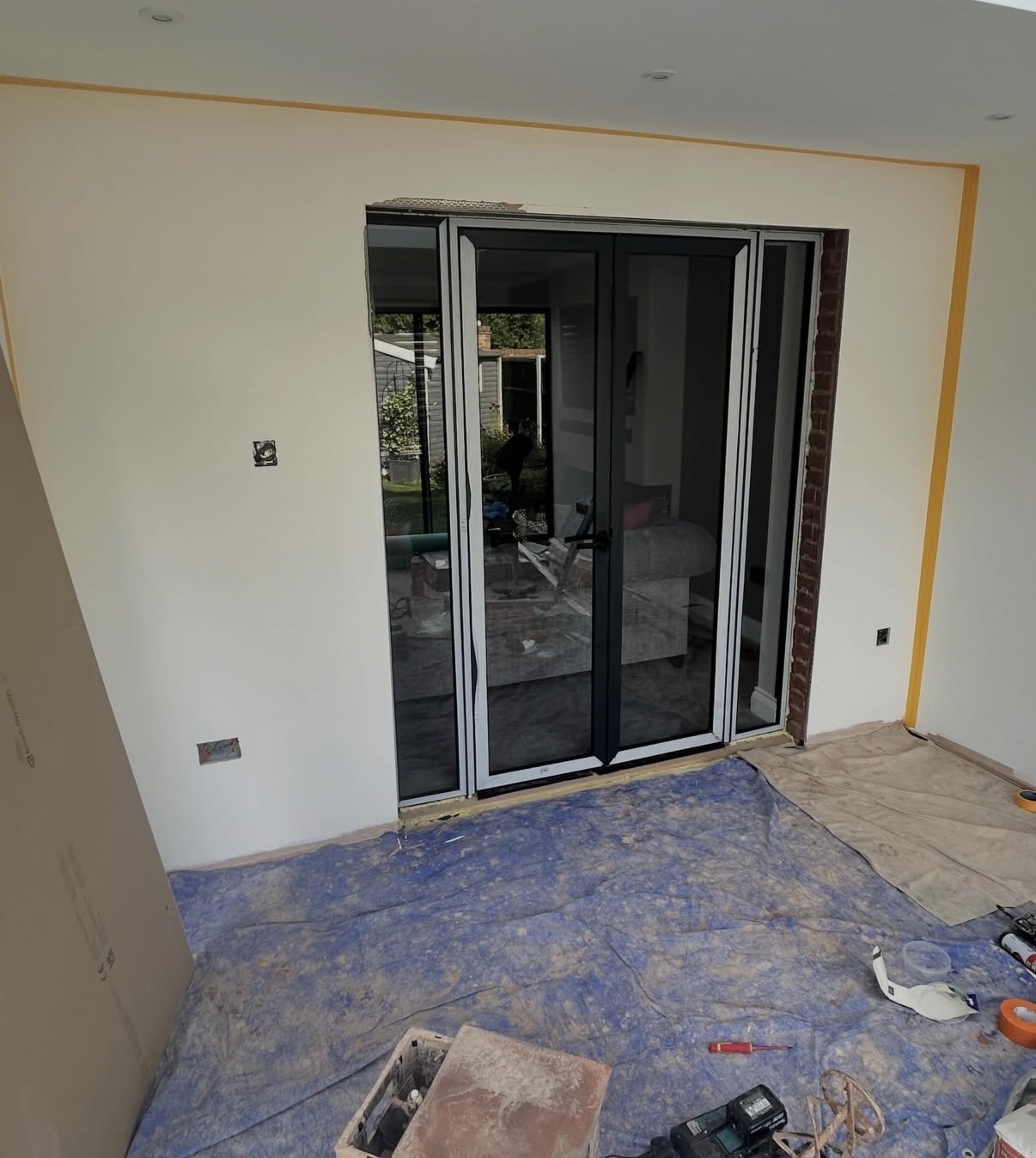 Before — Extension — full skim finish